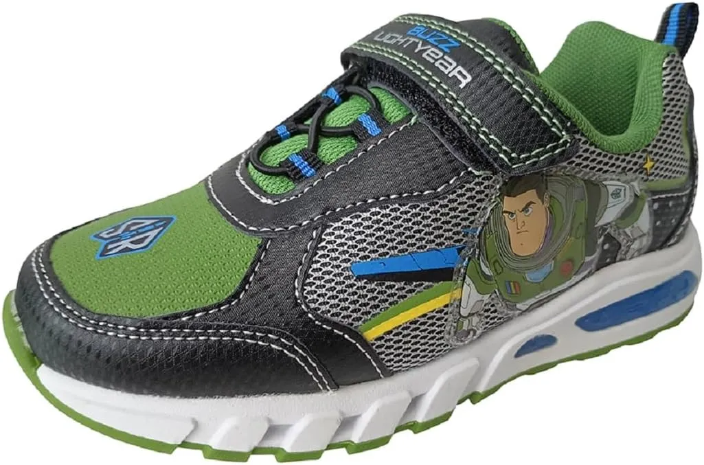 Disney Boy's Toy Story Woody Buzz Lightyear Light Up Sneakers