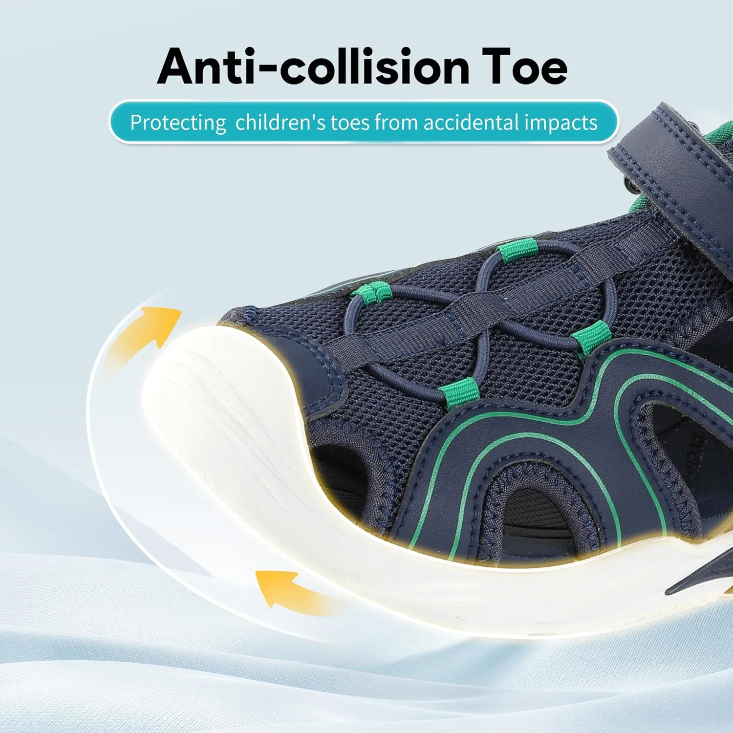 Dr Kong Boys Girls Sandals Summer Kids Sports Sandals Closed Toe Lightweight Athletic Hiking Outdoor (Little Kid)
