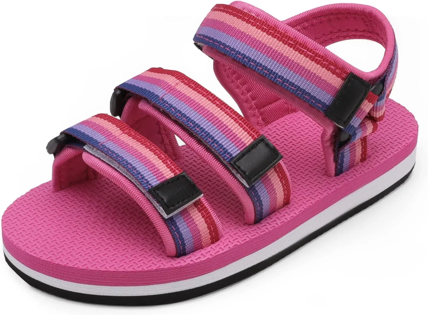 DREAM PAIRS Boys Girls Sandals Open-Toe Adjustable Straps Summer Outdoor Sport Sandals