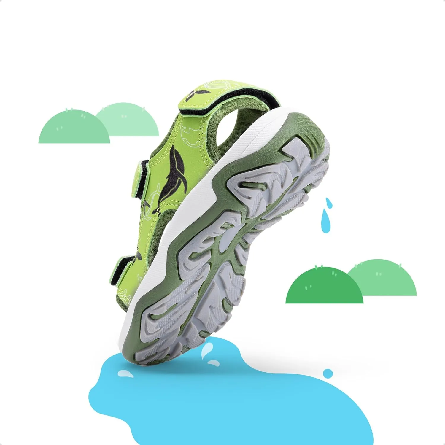 DREAM PAIRS Boys Girls Sandals Summer Outdoor Athletic Kids Sport Water Shoes for Toddler/Little Kid