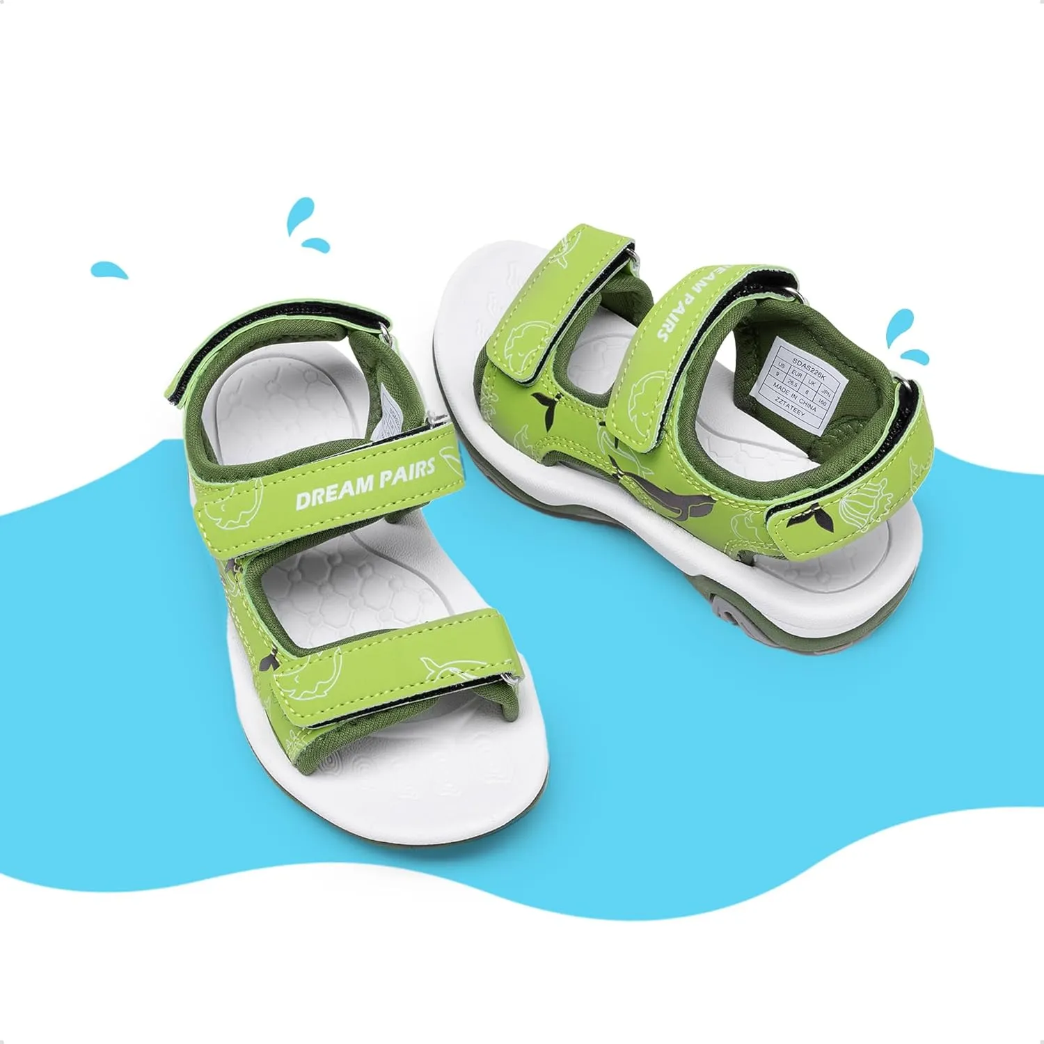 DREAM PAIRS Boys Girls Sandals Summer Outdoor Athletic Kids Sport Water Shoes for Toddler/Little Kid