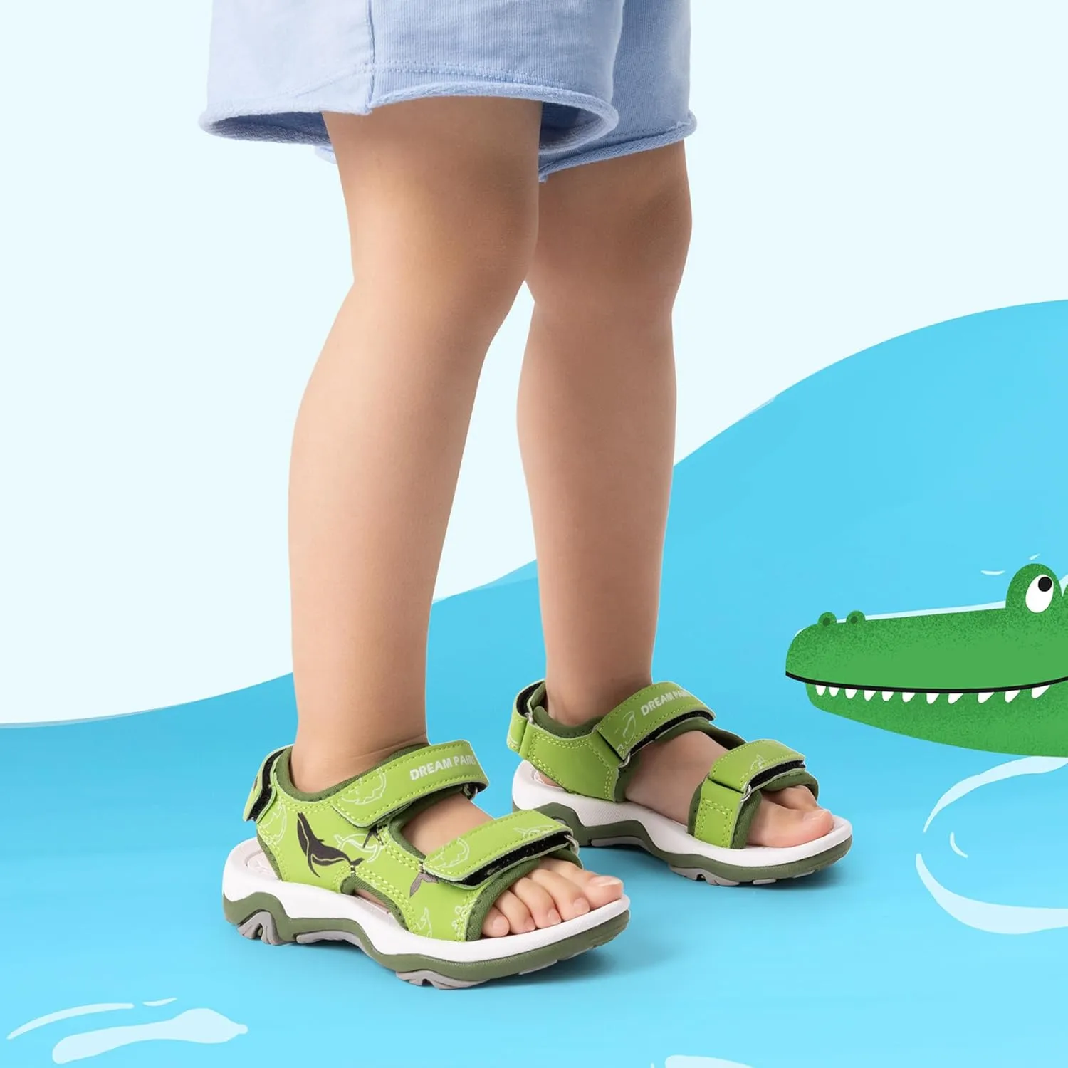 DREAM PAIRS Boys Girls Sandals Summer Outdoor Athletic Kids Sport Water Shoes for Toddler/Little Kid