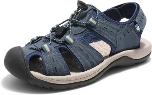 DREAM PAIRS Men's Support Sandals Outdoor Hiking Sandals Closed Toe Athletic Lightweight Walking Comfortable Sandals Water Shoes