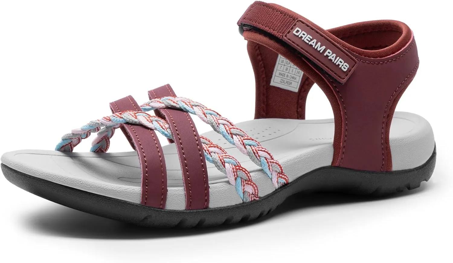 DREAM PAIRS Womens Sandals Light Weight Hiking Sandals for Women Comfortable Athletic Quick-Drying Walking Hiking Water Sandals