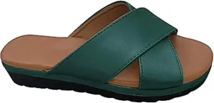 FFMA Summer Bunion Orthopedic Sandals for Womens Big Toe Correction Sandals Low Wedge Slides Backless Sandals Outdor Indoor Comfortable Shoes