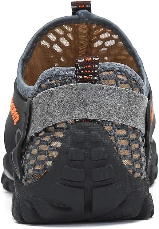 FLARUT Men's Sandals Barefoot Hiking Shoes Quick Dry Breathable Mesh Lightweight Outdoor Training Water Walking Shoes