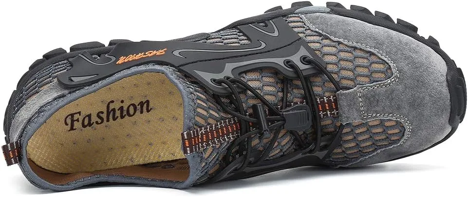 FLARUT Men's Sandals Barefoot Hiking Shoes Quick Dry Breathable Mesh Lightweight Outdoor Training Water Walking Shoes