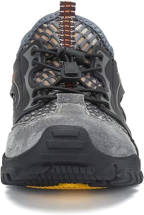 FLARUT Men's Sandals Barefoot Hiking Shoes Quick Dry Breathable Mesh Lightweight Outdoor Training Water Walking Shoes