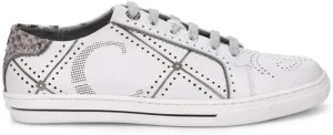 FRANCO CUADRA Women's Sneakers in Bovine Leather with Genuine Python Leather