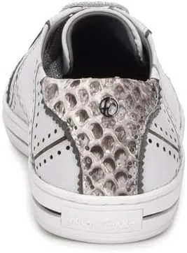 FRANCO CUADRA Women's Sneakers in Bovine Leather with Genuine Python Leather