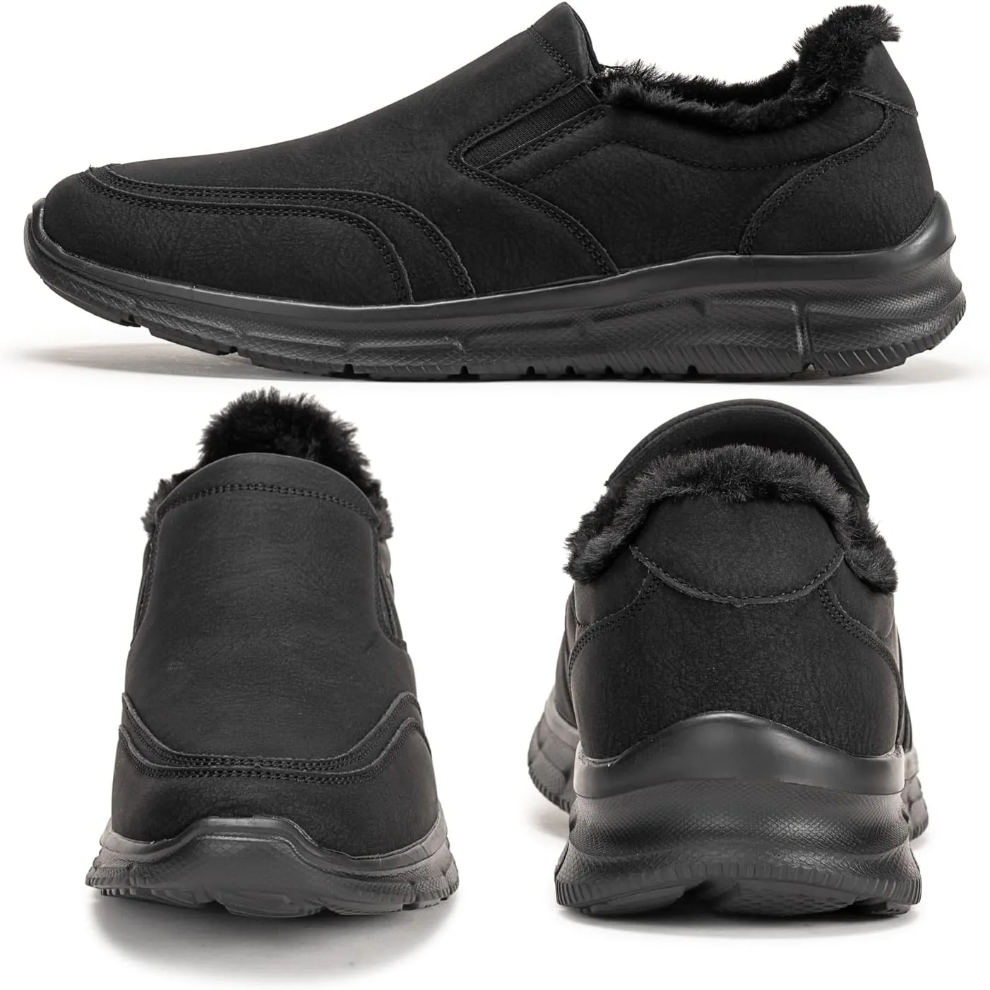 Frank Mully Men's Slip On Walking Shoes Lightweight Casual Knit Loafer Sneakers Comfortable Mesh Work Shoes Athletic Walking Shoes for Men Breathable