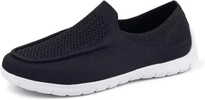 Frank Mully Men's Slip On Walking Shoes Lightweight Casual Knit Loafer Sneakers Comfortable Mesh Work Shoes Athletic Walking Shoes for Men Breathable