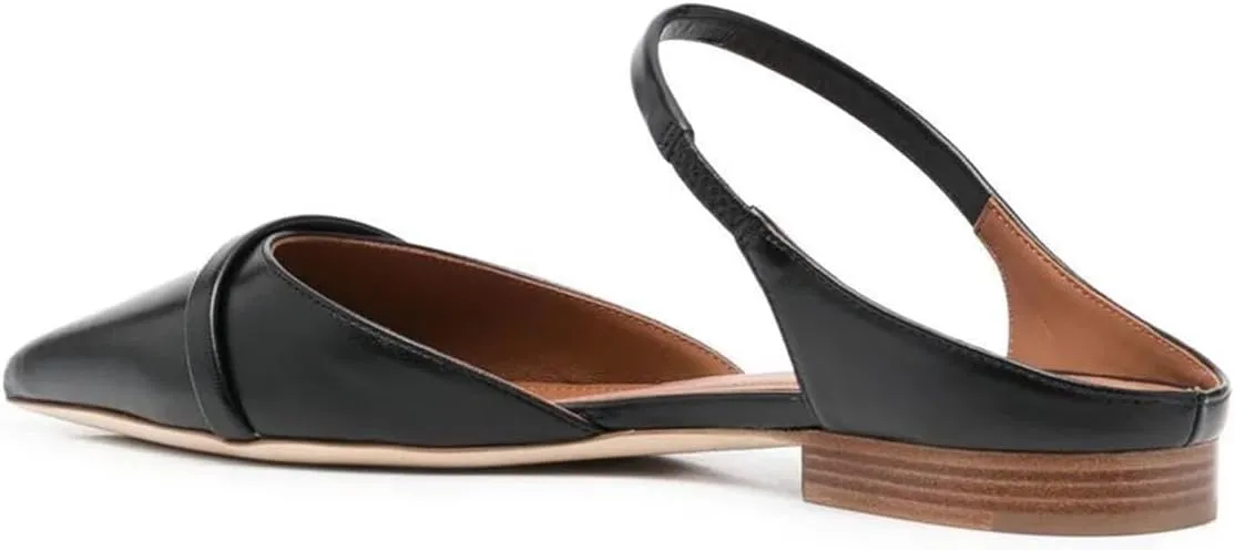 FSJ Women Closed Pointed Toe Flat Sandals with Strap Backless Slip On Cute Slides Ladies Casual Mules Comfortable Low heel Shoes Size 4-16 US