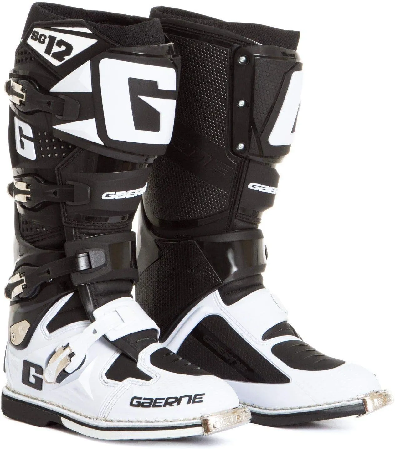 Gaerne 2174-014-010 SG-12 Boots (Black/White, 10)