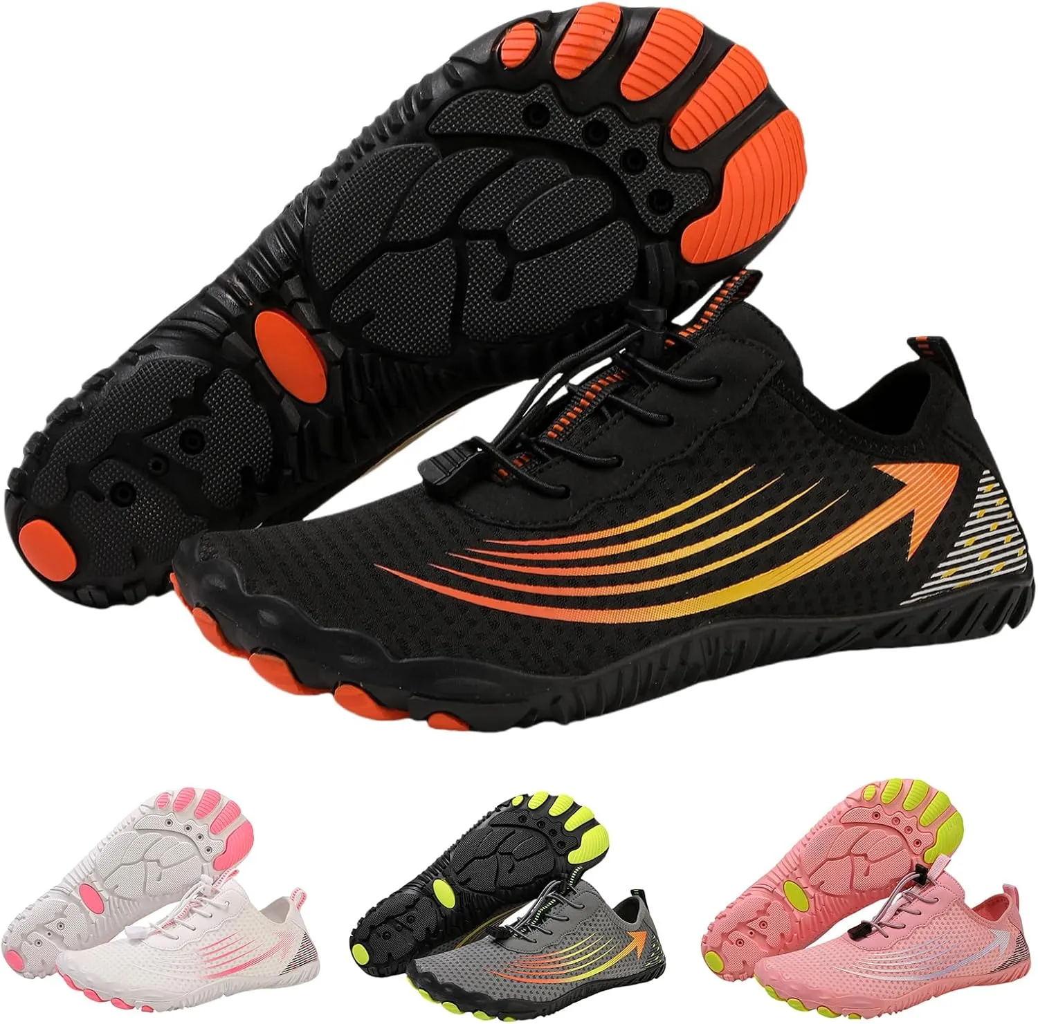 Grounded Barefoot Footwear for Women Men Hiking Athletic Barefoot Shoes Beach Surf Water Shoes with Non-Slip Sole