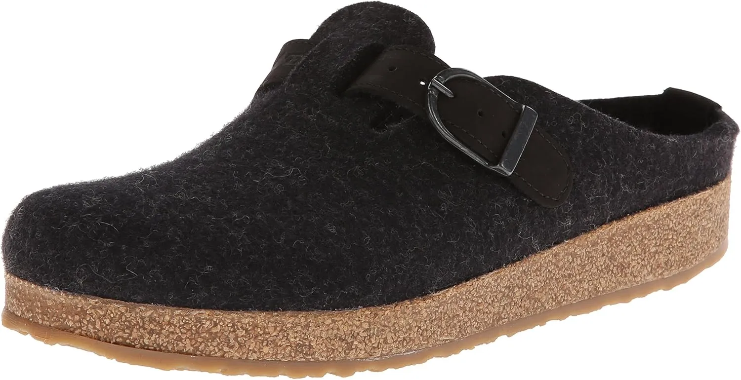 HAFLINGER GZB Felt Clogs Mules with Buckle Shoes Unisex