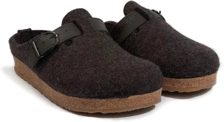 HAFLINGER GZB Felt Clogs Mules with Buckle Shoes Unisex