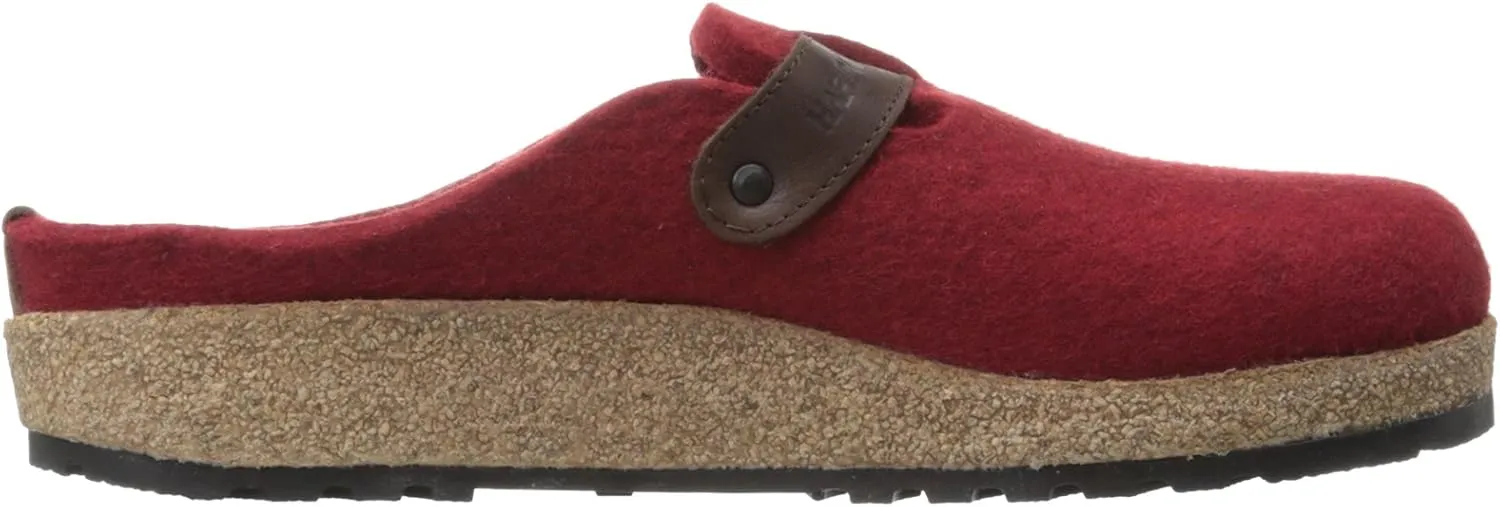 HAFLINGER GZB Felt Clogs Mules with Buckle Shoes Unisex