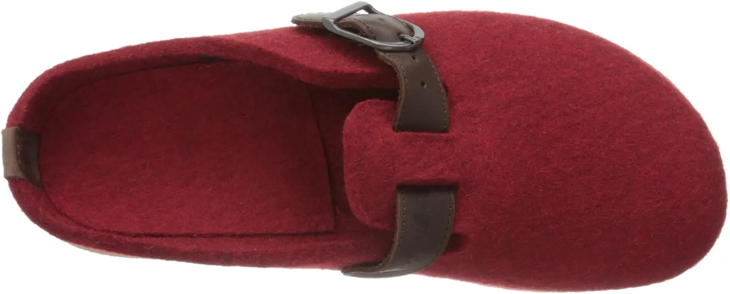 HAFLINGER GZB Felt Clogs Mules with Buckle Shoes Unisex