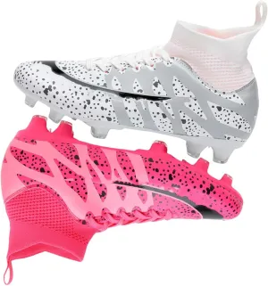 HESBITEUL Soccer Cleats for Mens Womens Youth FG Football Boots Outdoor Breathable Training Sneaker Shoes