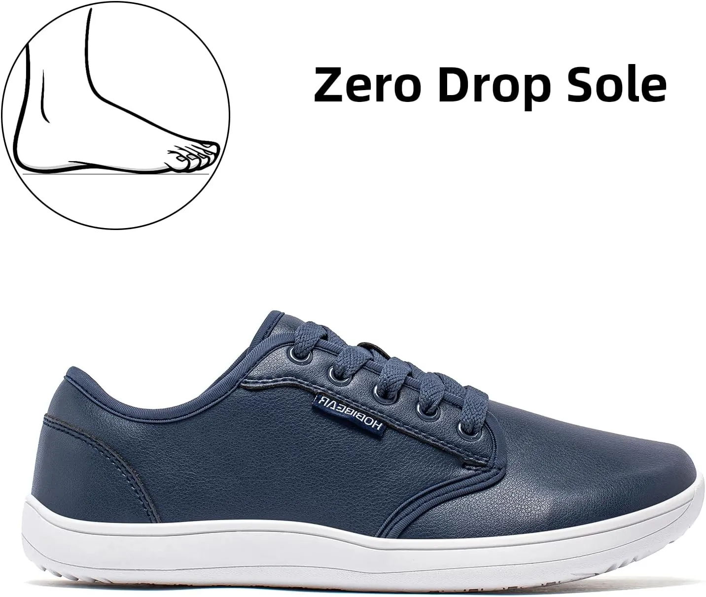 HOBIBEAR Unisex Wide Barefoot Shoes for Mens Womens Minimalist Zero Drop Shoes Sneakers
