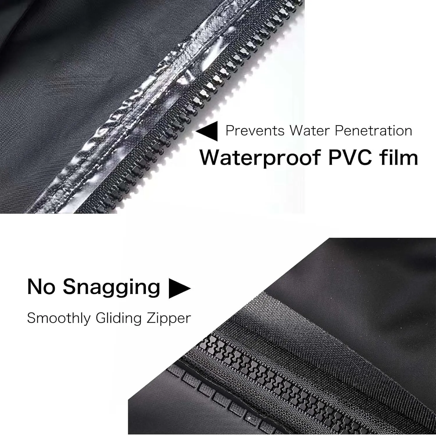 INUSO® Upgraded Waterproof Shoe Covers, Rain Shoe Covers - Reusable, Kick-Proof, Outdoor Footwear Protection with Reflective Safety Stripes - Waterproof Ziplock Shoes Cover (Black 2.0, XL)