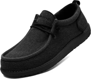 ITAZERO Men Extra Wide Shoes - 4E to 5E Wide Toe Box Shoes for Men XX Wide Width Swollen Feet - Men's Loafers & Slip-ons with Arch Support Insole for Plantar Fasciitis