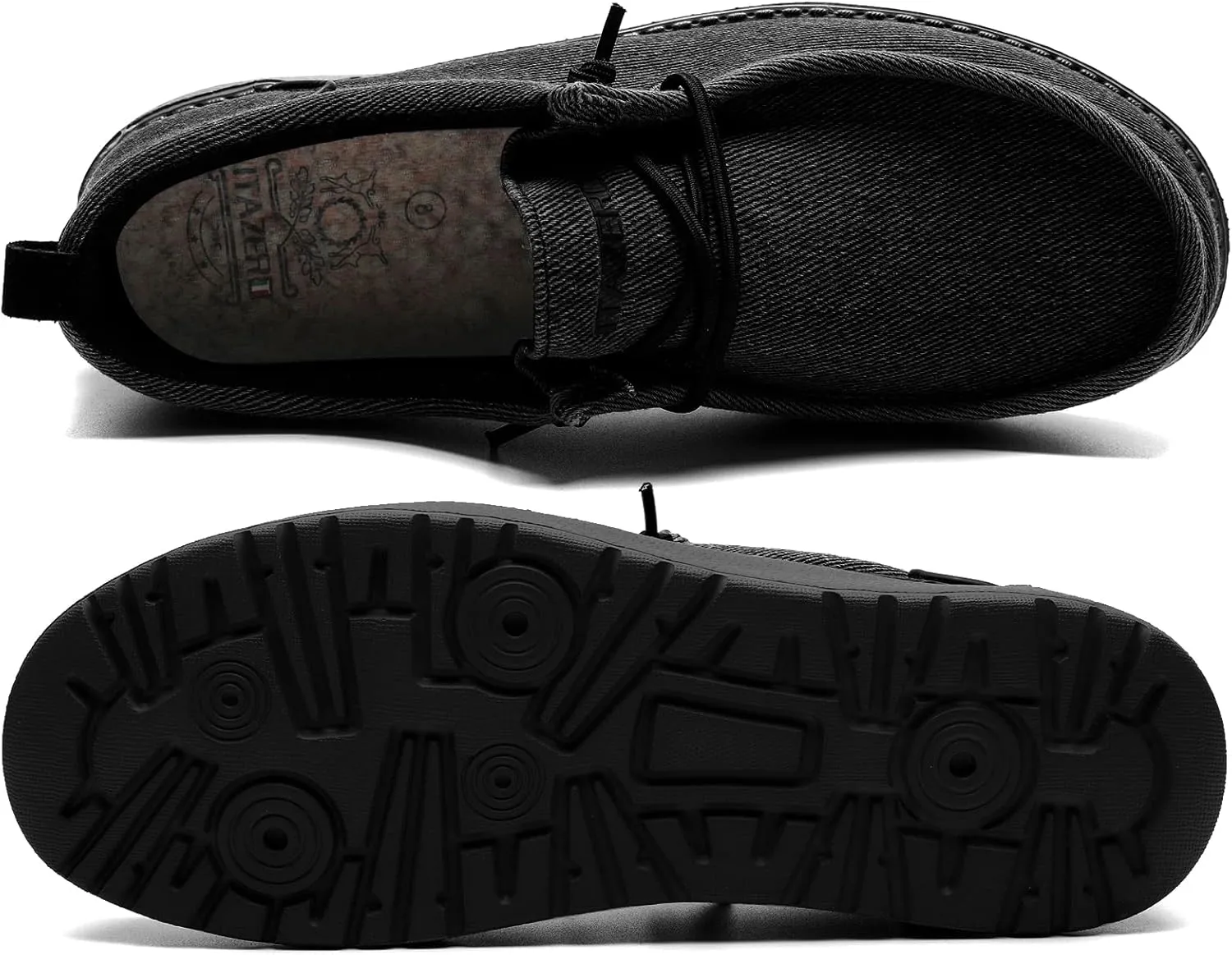 ITAZERO Men Extra Wide Shoes - 4E to 5E Wide Toe Box Shoes for Men XX Wide Width Swollen Feet - Men's Loafers & Slip-ons with Arch Support Insole for Plantar Fasciitis