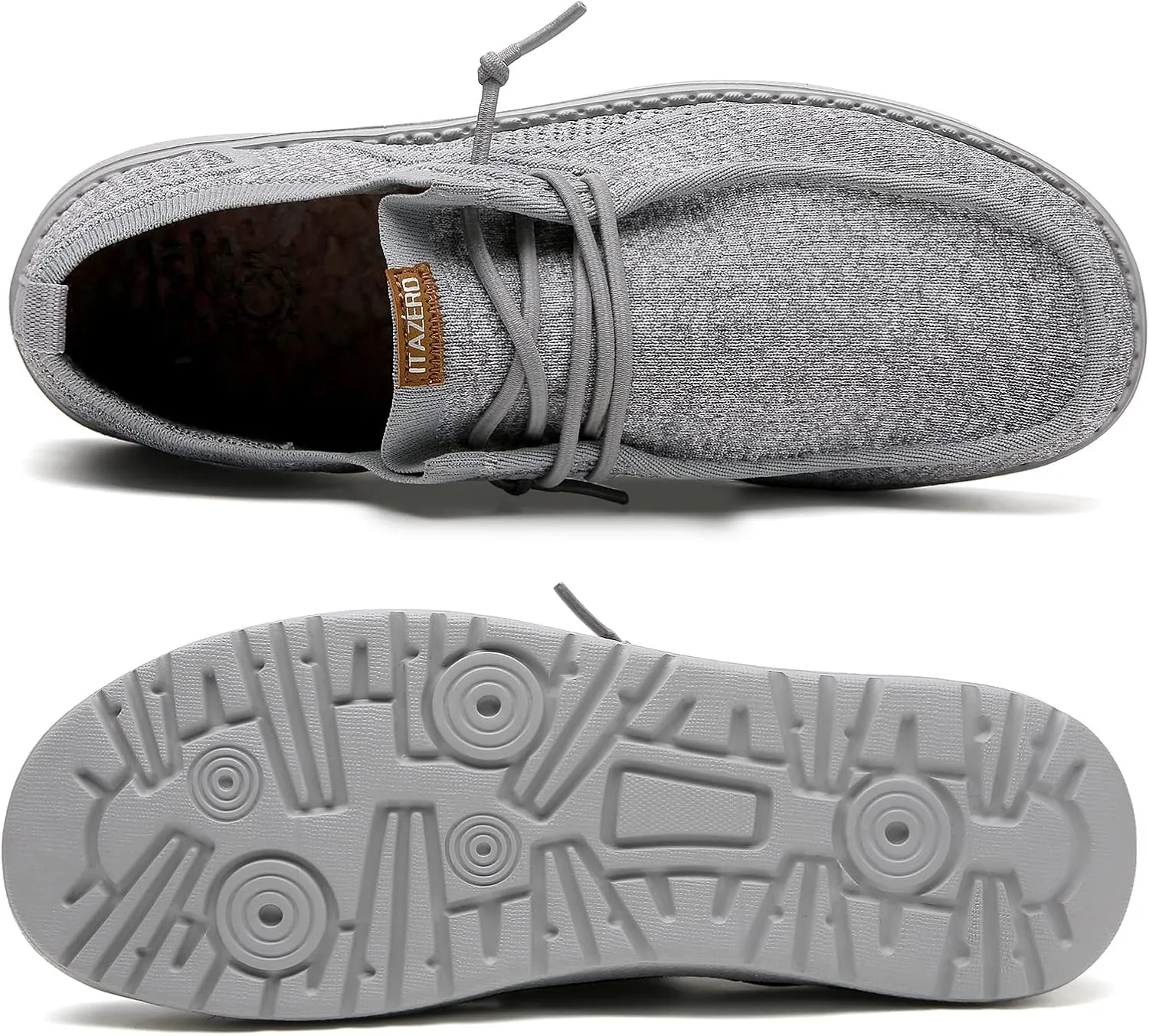 ITAZERO Men Extra Wide Shoes - 4E to 5E Wide Toe Box Shoes for Men XX Wide Width Swollen Feet - Men's Loafers & Slip-ons with Arch Support Insole for Plantar Fasciitis
