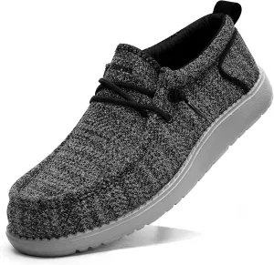 ITAZERO Men Extra Wide Shoes - 4E to 5E Wide Toe Box Shoes for Men XX Wide Width Swollen Feet - Men's Loafers & Slip-ons with Arch Support Insole for Plantar Fasciitis