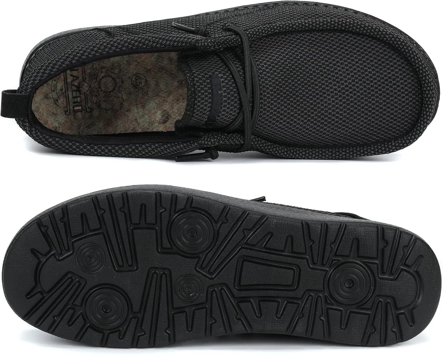 ITAZERO Men Extra Wide Shoes - 4E to 5E Wide Toe Box Shoes for Men XX Wide Width Swollen Feet - Men's Loafers & Slip-ons with Arch Support Insole for Plantar Fasciitis