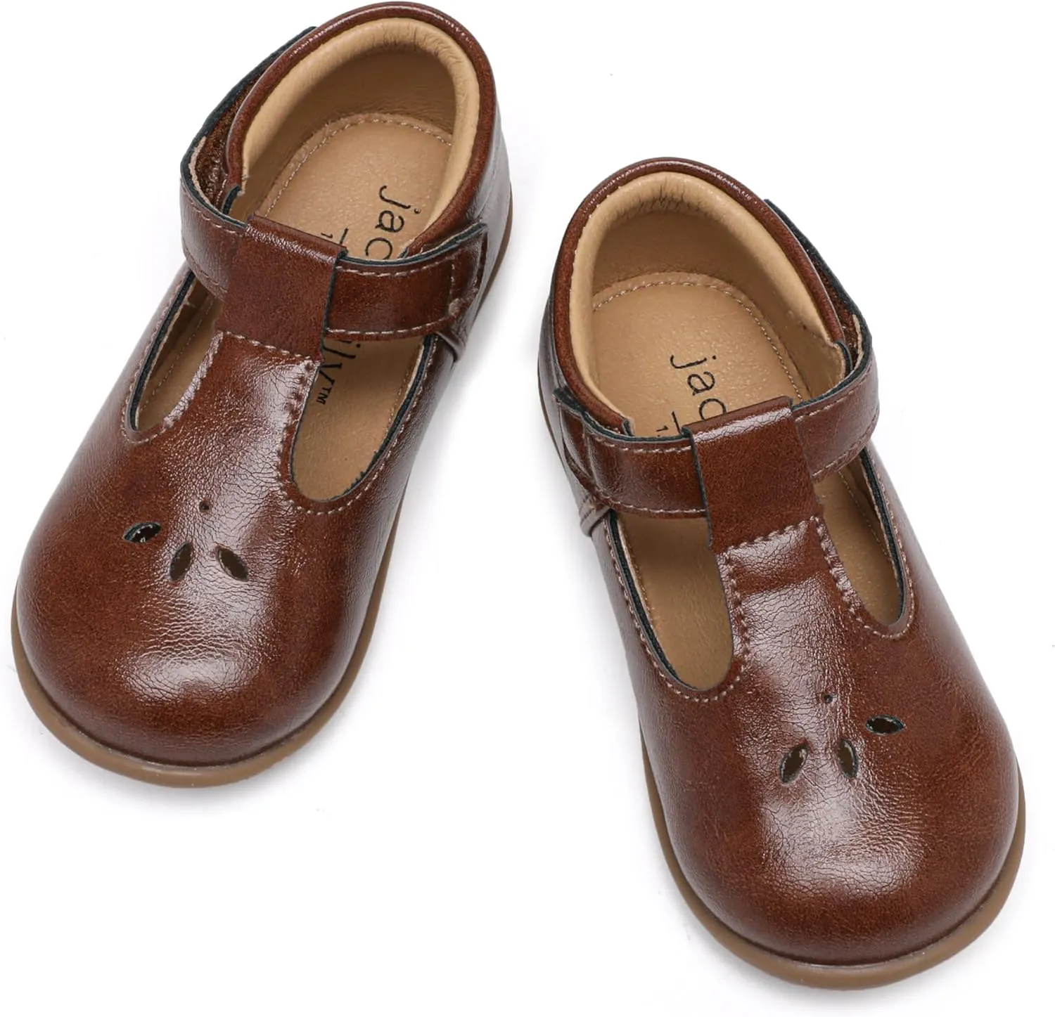 Jack & Lily Baby Girl T-Strap Shoes – Soft Sole First Walking Shoes for Infants & Toddlers