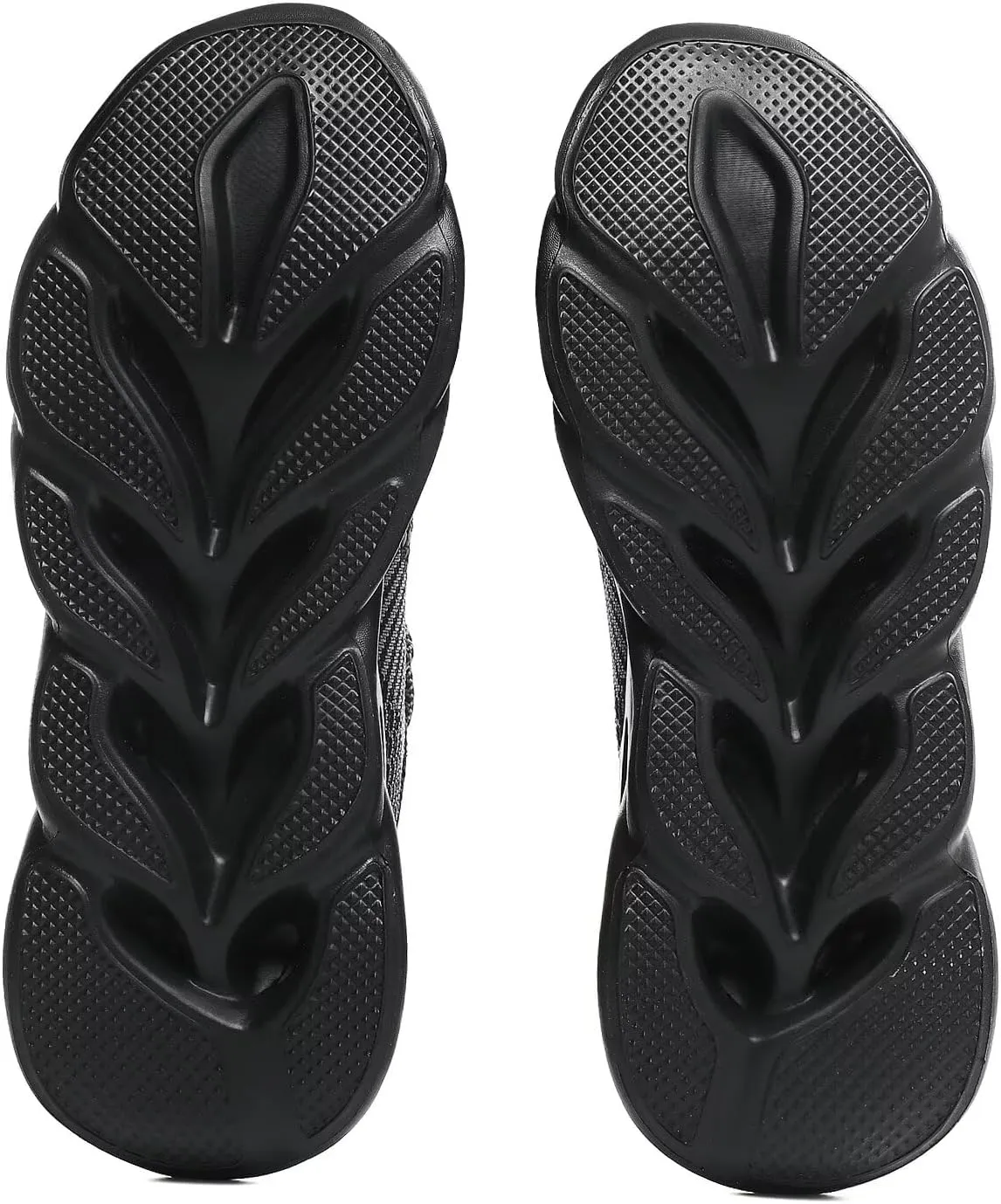Jakcuz Plus Size Men's Lightweight Walking Shoes Mesh Fish Scale Pattern Fashion Sneakers