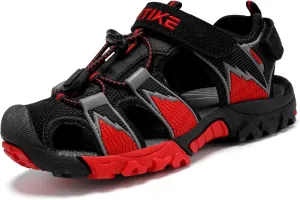 JMFCHI Boys Girls Sports Sandals Summer Kids Closed Toe Outdoor Sandals Athletic Water Shoes Sandals Child Pool Beach Sandals Quick Drying Slip Resistant