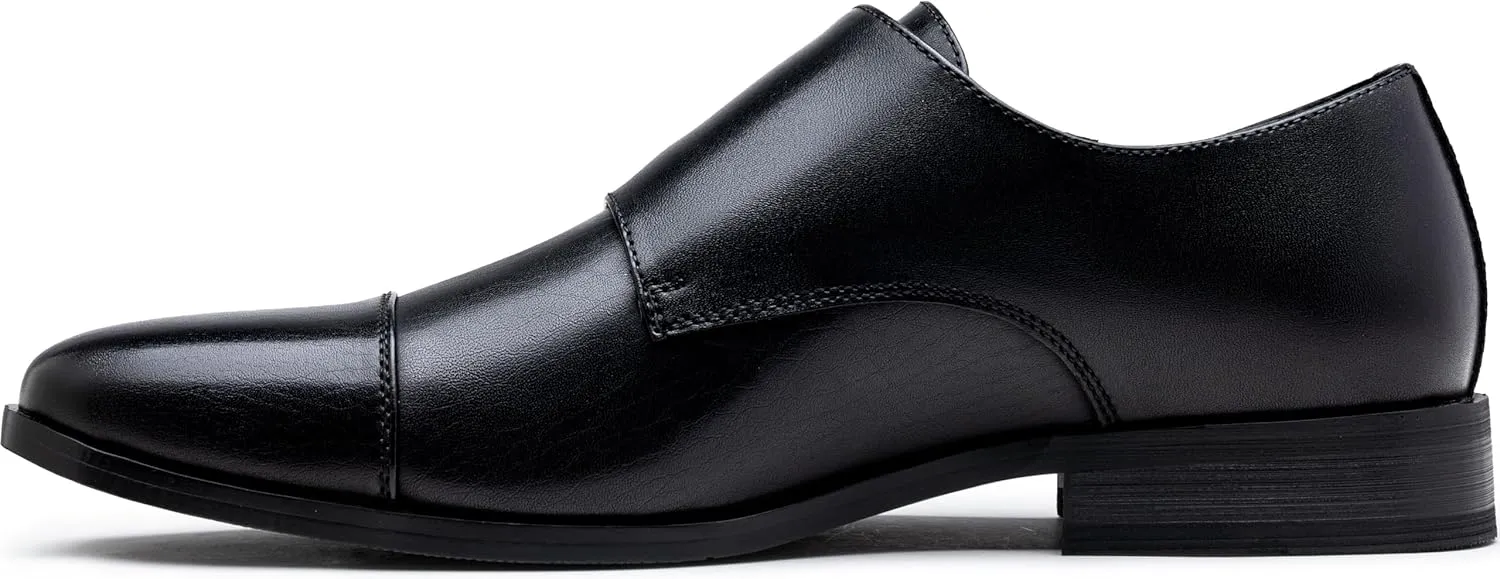 Jousen Dress Shoes for Men Monk Strap Loafers for Men