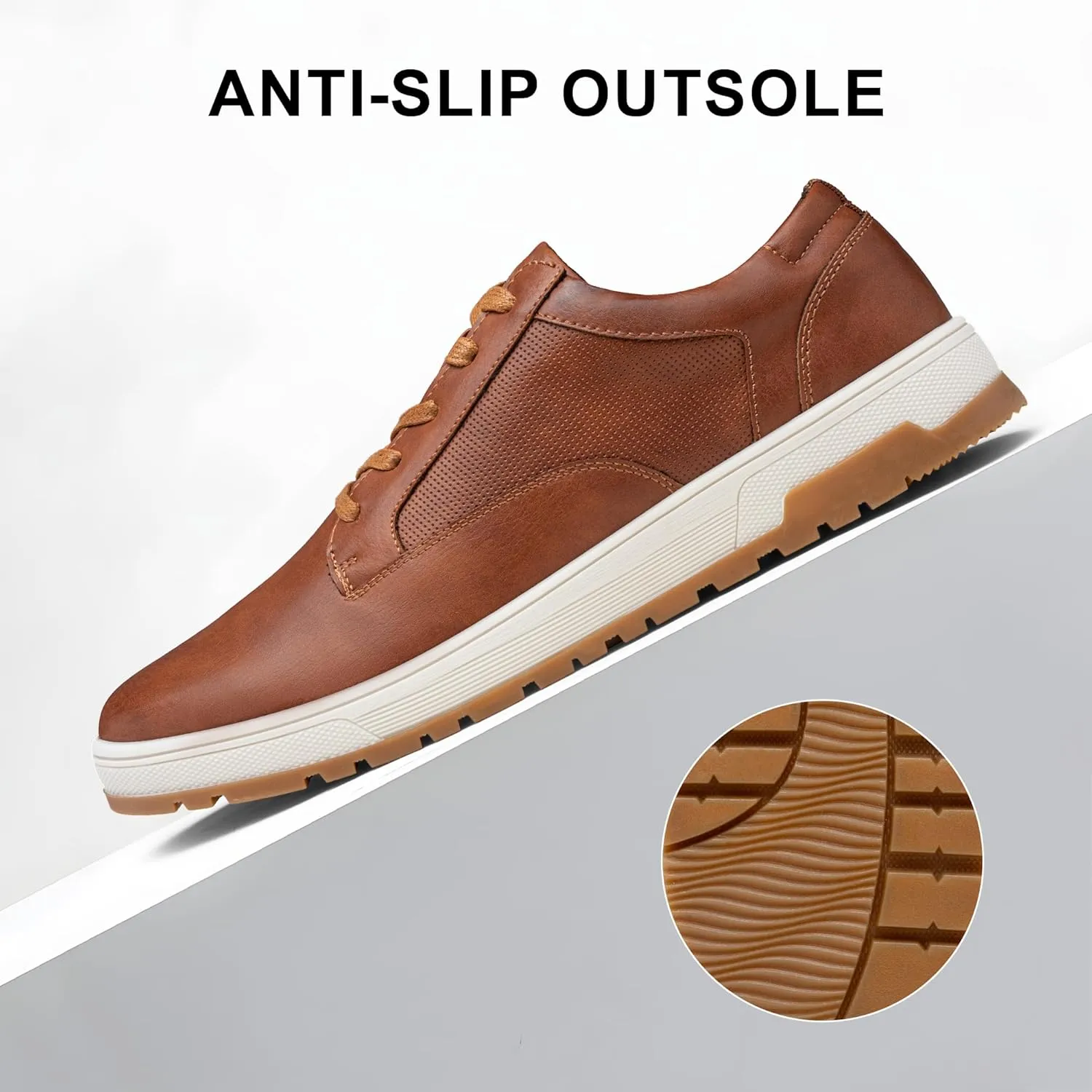 Jousen Mens Casual Shoes Retro Men's Fashion Sneakers Simple Oxford Dress for Men