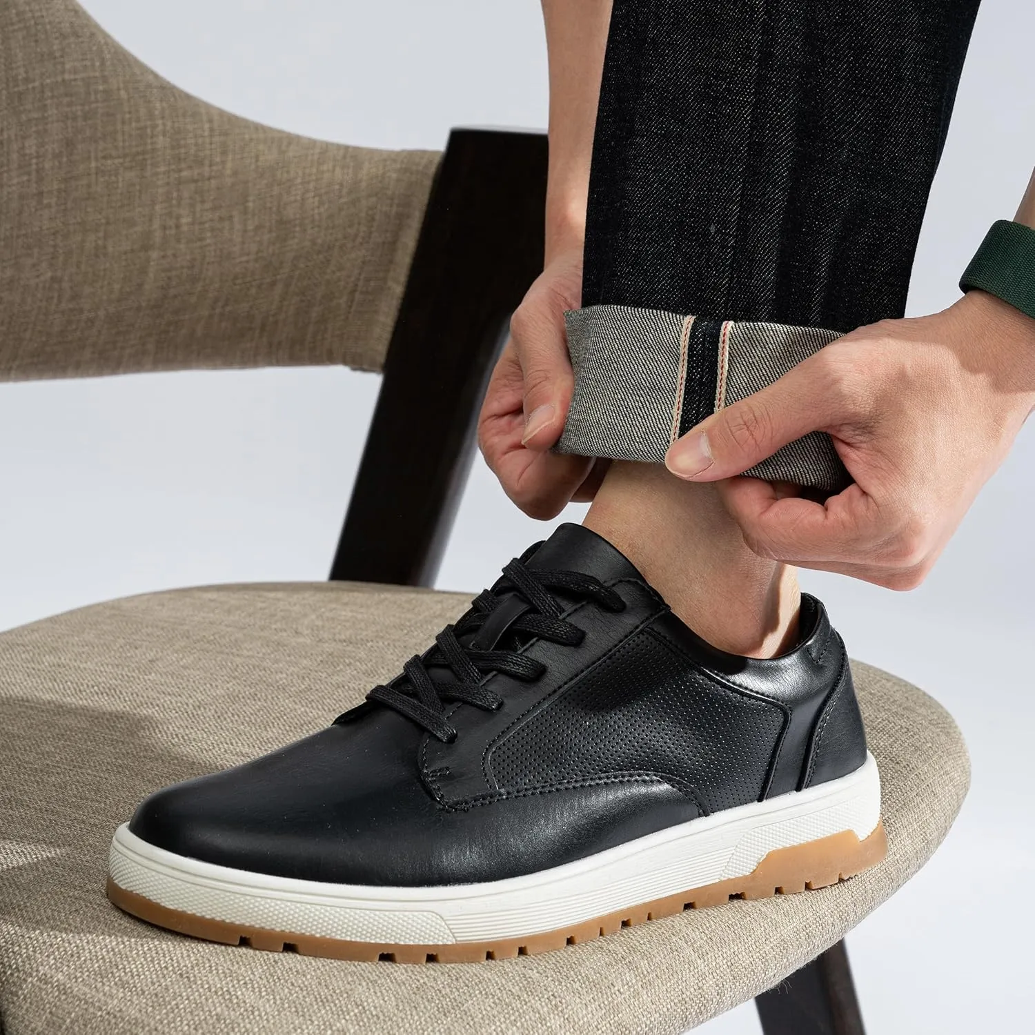 Jousen Mens Casual Shoes Retro Men's Fashion Sneakers Simple Oxford Dress for Men