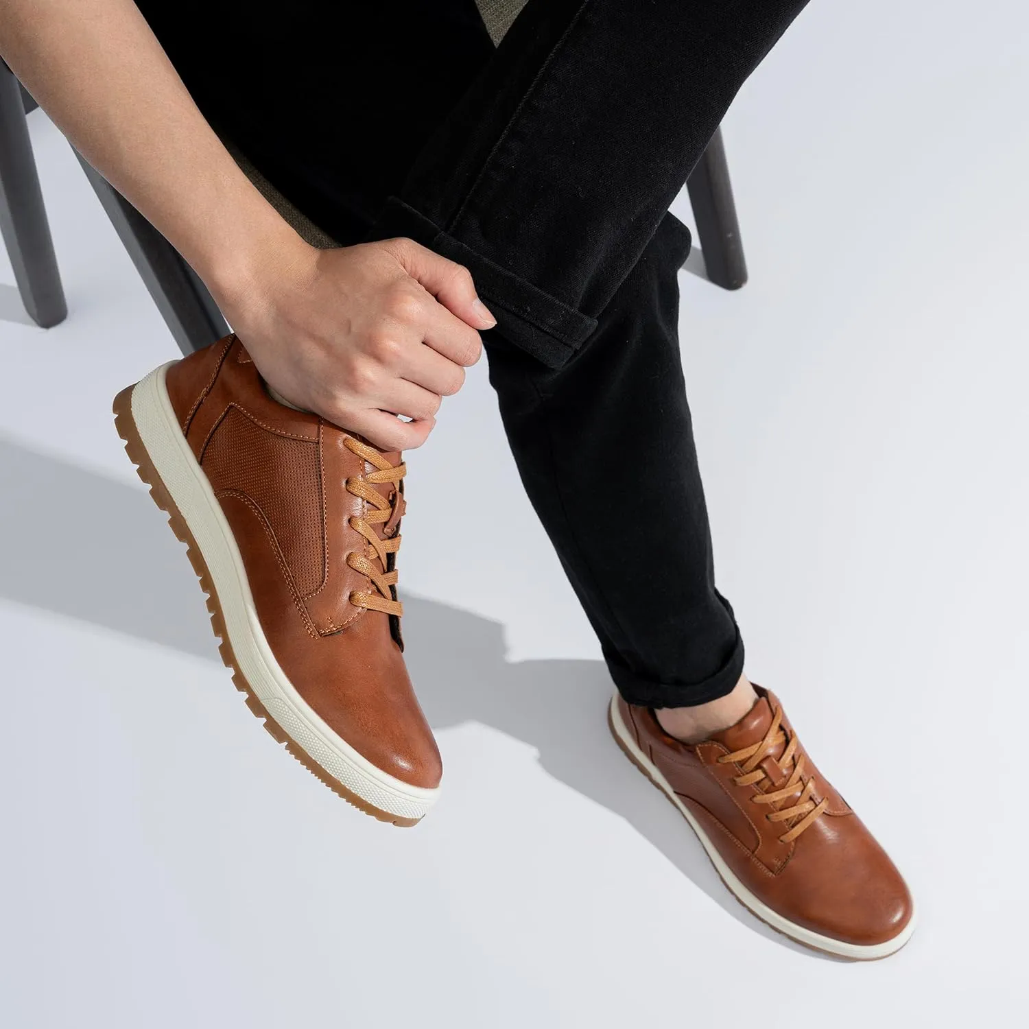 Jousen Mens Casual Shoes Retro Men's Fashion Sneakers Simple Oxford Dress for Men