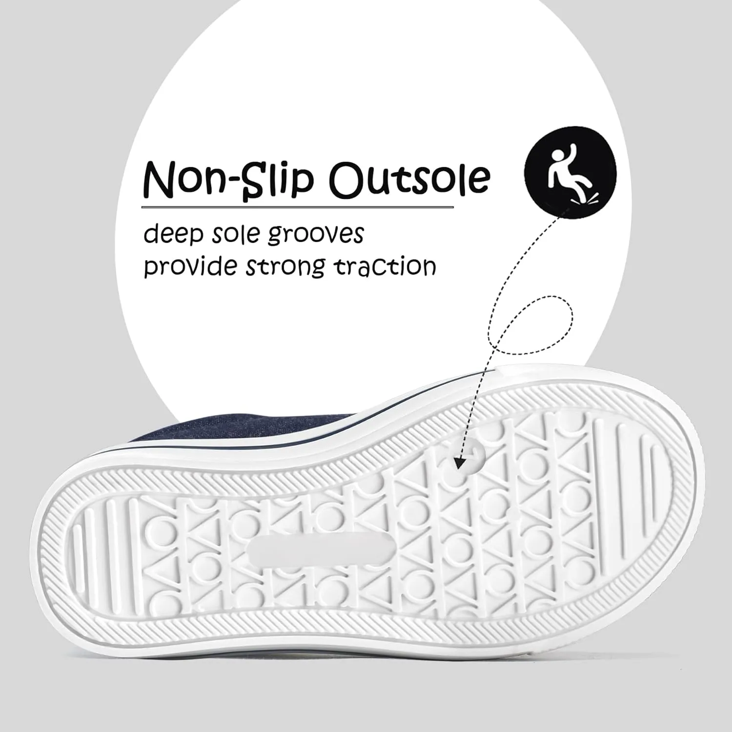 K KomForme Toddler Sneakers for Boys and Girls Dual Hook and Loops Sneakers Baby Canvas Shoes