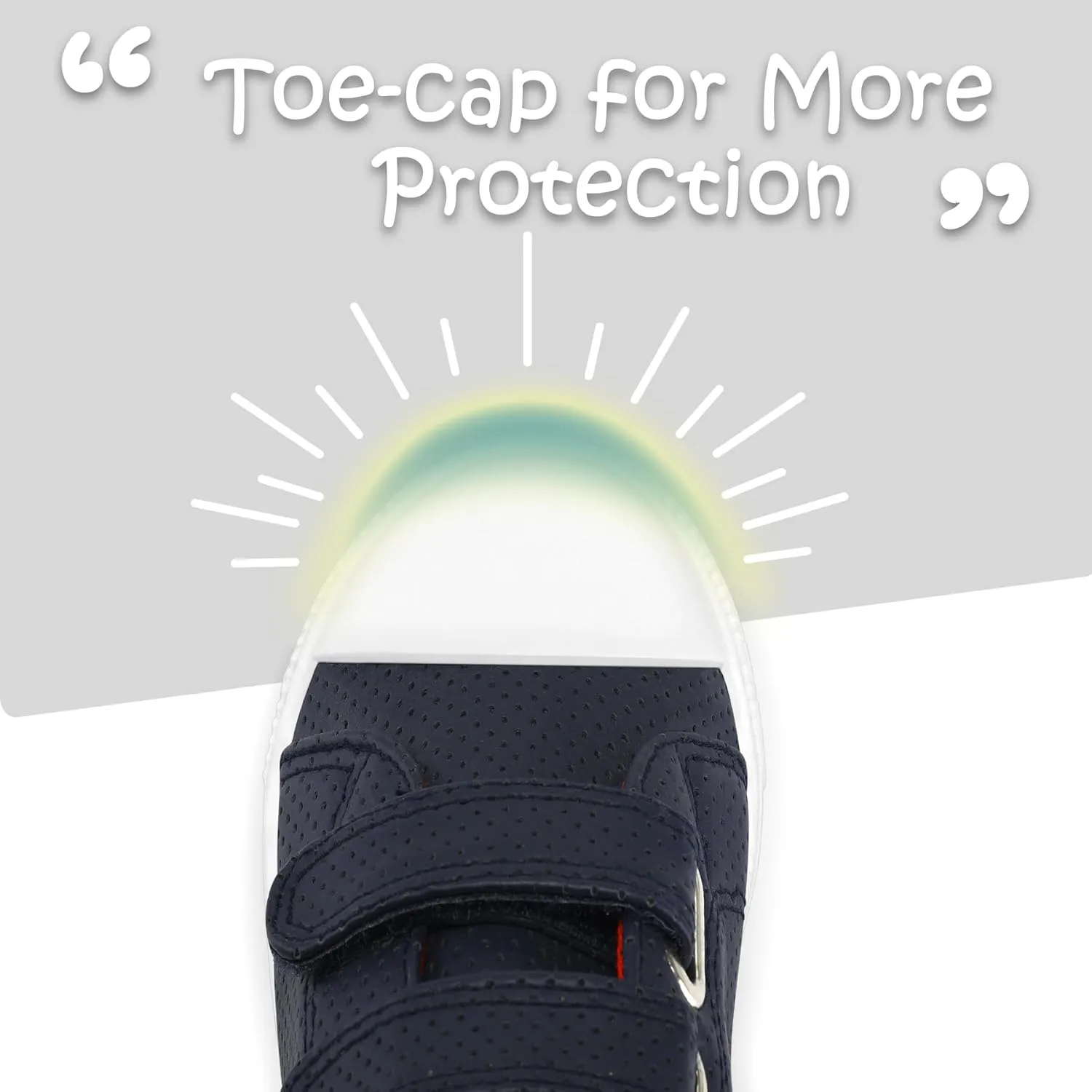 K KomForme Toddler Sneakers for Boys and Girls Dual Hook and Loops Sneakers Baby Canvas Shoes