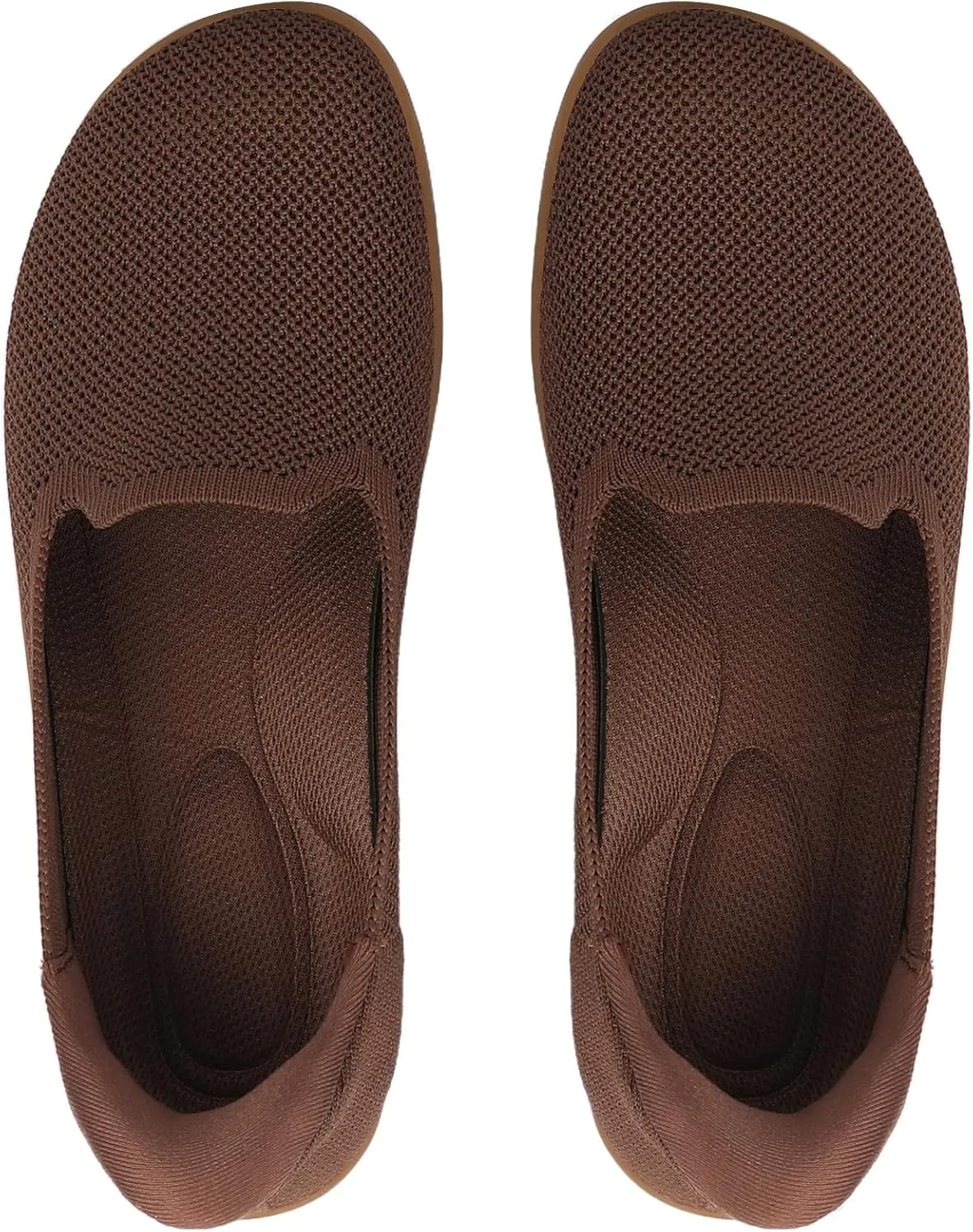 KBZone Women's Wide Toe Box Slip on Flats Shoes Comfortable Round Toe Mesh Loafers Walking Shoes
