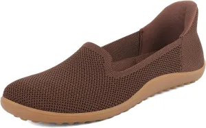KBZone Women's Wide Toe Box Slip on Flats Shoes Comfortable Round Toe Mesh Loafers Walking Shoes