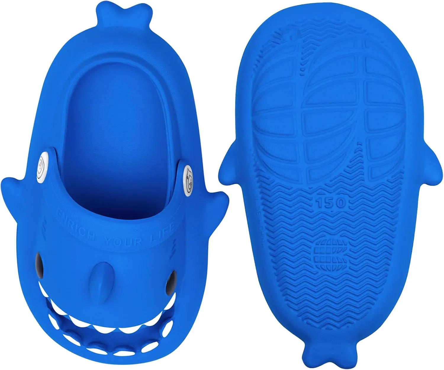 Kids Shark Slides丨Pillow Shower Sandals Quick Dry Slippers丨Toddler Boys Girls Comfy Cloud Slides丨Summer Non-Slip Thick Sole Beach Pool shoes