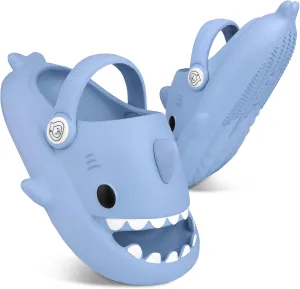 Kids Shark Slides丨Pillow Shower Sandals Quick Dry Slippers丨Toddler Boys Girls Comfy Cloud Slides丨Summer Non-Slip Thick Sole Beach Pool shoes