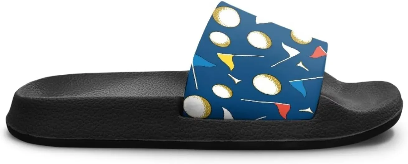 Kids Slide Sandals Novelty Ball Car Slides for Boys Non-slip Summer Slippers Beach Pool Shoes