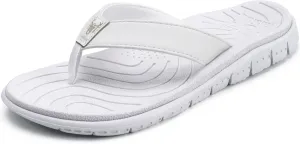 KuaiLu Womens Casual Flip Flops Yoga Mat Comfortable Cushion Arch Support Walking Thong Sandals Lightweight Non-Slip Summer Beach Slippers