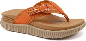KuaiLu Womens Orthotic Cushion Flip Flops Sport Recovery Walking Sandals for Women with Comfortable Arch Support - Adjustable Flatform Slip On Indoor Outdoor For Summer Casual