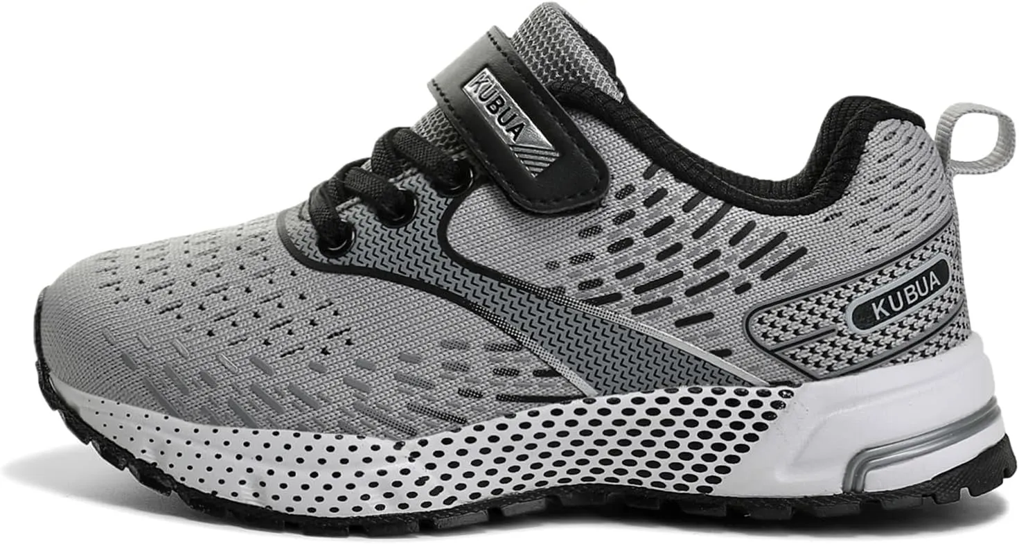 KUBUA Kids Sneakers for Boys Girls Running Shoes Sport Toddler Tennis Shoes