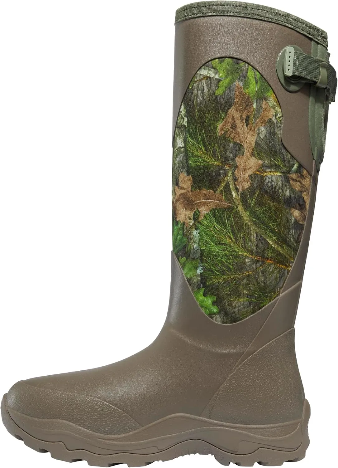 LaCrosse Women's Alpha Agility 15" Waterproof Hunting Snake Boot Brown/Green
