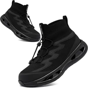 LARNMERN Steel Toe Boots Men, Non Slip Work Puncture Proof Safety Boot, Industrial Construction Comfortable Outdoor Hiking Military Tactical Shoes